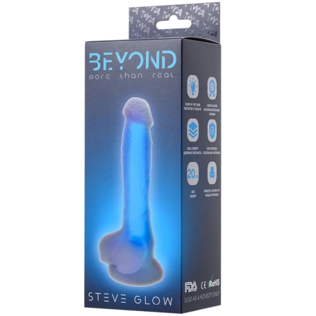 Фаллос Glow Beyond, синий