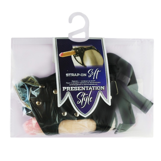 Страпон с 2 насадками Lovetoy Soft-Dolli