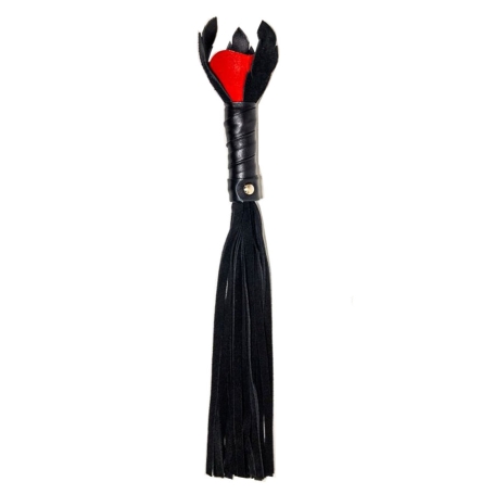 Замшевая плеть с розой БДСМ Арсенал