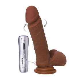 Фаллос-ротатор RealStick Elite Mulatto